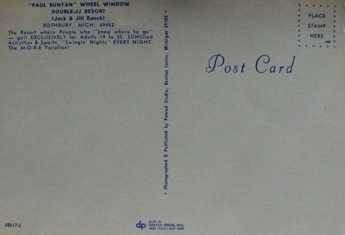 Double JJ Resort (Jack and Jill Ranch) - Old Postcard View (newer photo)